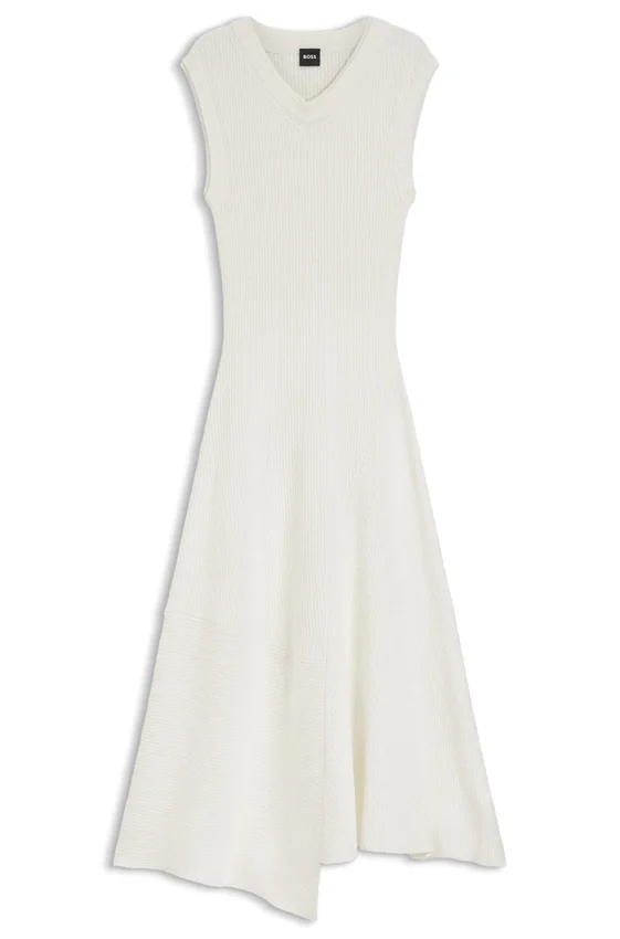Bouclé-yarn dress in a slim fit Bouclé-yarn dress in a slim fit