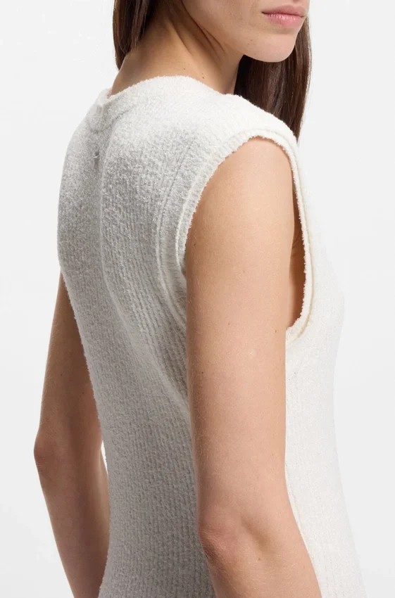 Bouclé-yarn dress in a slim fit Bouclé-yarn dress in a slim fit