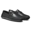 Bow-trim driver moccasins in leather