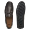 Bow-trim driver moccasins in leather