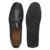 Bow-trim driver moccasins in leather