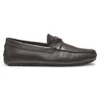 Bow-trim driver moccasins in leather