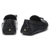 Bow-trim driver moccasins in leather