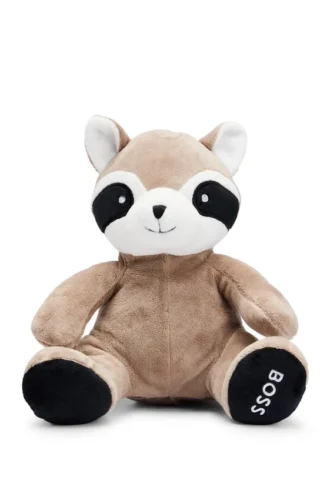Branded faux-fur red panda for babies