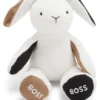 Branded plush faux-fur bunny for babies Branded plush faux-fur bunny for babies