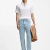 Bright-blue jeans in comfort-stretch denim