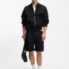 Broderie-stripe jacket in a cotton blend
