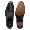 Brogue-detail Derby shoes in leather