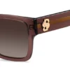 Brown-acetate sunglasses with Double B monogram