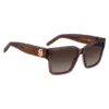 Brown-acetate sunglasses with Double B monogram