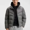 Brushed-flannel jacket with waterproof finish