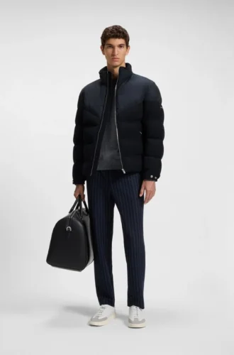Brushed-flannel jacket with waterproof finish