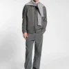 Brushed slim-fit jacket in stretch flannel