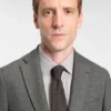 Brushed slim-fit jacket in stretch flannel