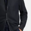 Brushed slim-fit jacket in stretch flannel