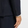 Brushed slim-fit jacket in stretch flannel