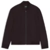Brushed slim-fit jacket in stretch flannel
