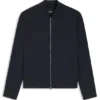 Brushed slim-fit jacket in stretch flannel
