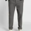 Brushed tapered-fit trousers in stretch flannel Brushed tapered-fit trousers in stretch flannel