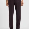 Brushed tapered-fit trousers in stretch flannel Brushed tapered-fit trousers in stretch flannel