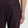 Brushed tapered-fit trousers in stretch flannel Brushed tapered-fit trousers in stretch flannel