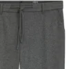 Brushed tapered-fit trousers in stretch flannel Brushed tapered-fit trousers in stretch flannel