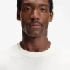 Bubble-jacquard structure T-shirt in a cotton blend
