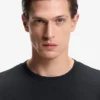 Bubble-jacquard structure T-shirt in a cotton blend