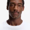 Bubble-jacquard structure T-shirt in a cotton blend Bubble-jacquard structure T-shirt in a cotton blend