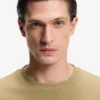 Bubble-jacquard structure T-shirt in a cotton blend Bubble-jacquard structure T-shirt in a cotton blend