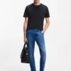 Bubble-jacquard structure T-shirt in a cotton blend