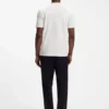 Bubble-jacquard structure T-shirt in a cotton blend