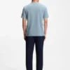 Bubble-jacquard structure T-shirt in a cotton blend Bubble-jacquard structure T-shirt in a cotton blend