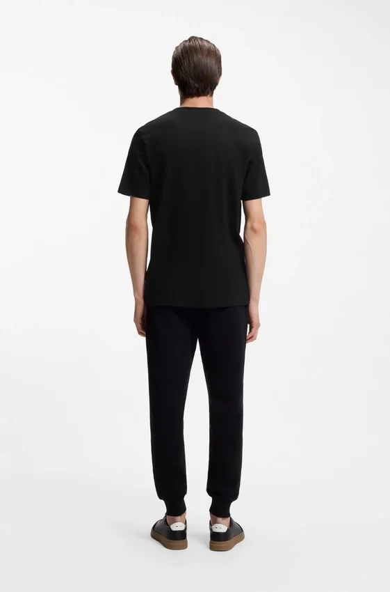 Bubble-jacquard structure T-shirt in a cotton blend Bubble-jacquard structure T-shirt in a cotton blend