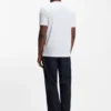 Bubble-jacquard structure T-shirt in a cotton blend Bubble-jacquard structure T-shirt in a cotton blend