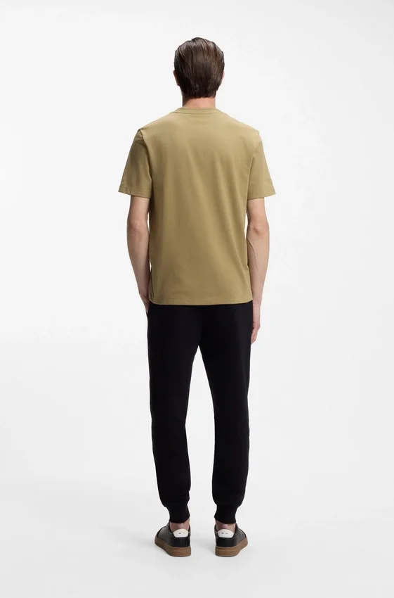 Bubble-jacquard structure T-shirt in a cotton blend Bubble-jacquard structure T-shirt in a cotton blend