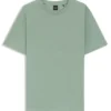 Bubble-jacquard structure T-shirt in a cotton blend