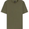 Bubble-jacquard structure T-shirt in a cotton blend