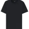 Bubble-jacquard structure T-shirt in a cotton blend