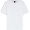 Bubble-jacquard structure T-shirt in a cotton blend Bubble-jacquard structure T-shirt in a cotton blend