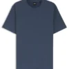 Bubble-jacquard structure T-shirt in a cotton blend