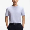 Bubble-structure T-shirt in cotton