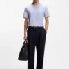 Bubble-structure T-shirt in cotton