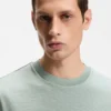 Bubble-structure T-shirt in cotton
