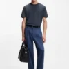 Bubble-structure T-shirt in cotton