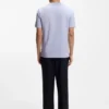 Bubble-structure T-shirt in cotton