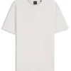 Bubble-structure T-shirt in cotton