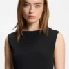 Buckle-detail dress with wrap effect