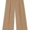 Buckled-belt trousers with pleat front
