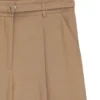 Buckled-belt trousers with pleat front